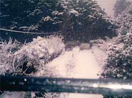 Fvrier 1986 - Pornic sous la neige et dans le froid - auteur : 