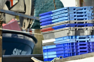 Les derniers bateaux de pêche à Pornic - auteur : Poissonneries Bacconnais