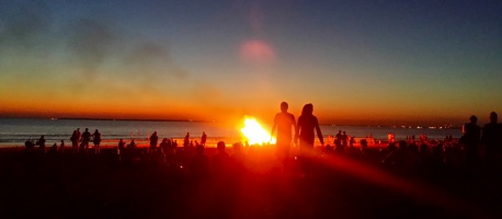 Le soleil se couche à Tharon-Plage - auteur : Poissonneries Bacconnais