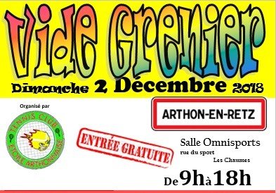 02/12/2018 Vide Grenier et Bourse aux Jouets  Chaumes en Rtez