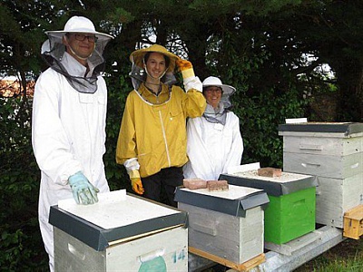 Pornic - 24/06/2013 - La Bernerie-en-Retz : la famille a été piquée par la passion des abeilles