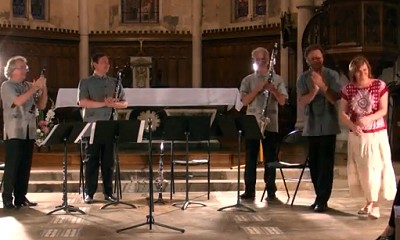 Pornic - 12/08/2013 - Vidéo : La Bernerie en Retz : Quatuor `Clarinetissimo` le 10/08/2013