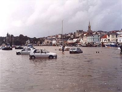 Pornic - 14/01/2014 - Pornic, Retrospective Photos : les inondations du Vieux Port