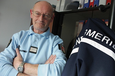 Pornic - 04/02/2014 - Gendarmerie : le capitaine Robinet raccroche l`uniforme
