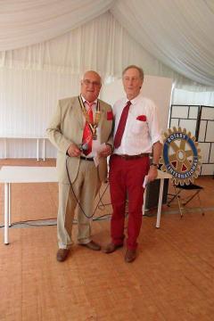 Pornic - 21/07/2014 - Patrick Angibaud, nouveau président du Rotary club