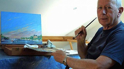 Pornic - 06/05/2015 - Les Moutiers en Retz : James Crawley expose ses aquarelles