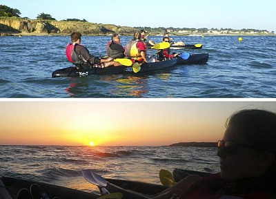 Pornic - 20/07/2015 - Pornic : des balades en kayak de mer le long de la Côte de Jade