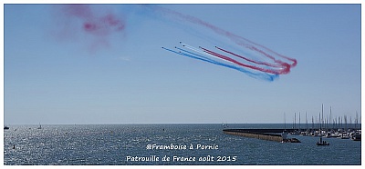 Pornic - 04/08/2015 - Photos : meeting de la Patrouille de France par Framboise