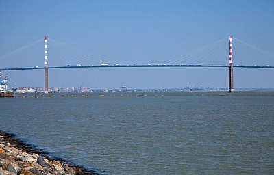 Pornic - 25/09/2015 - Les piétons vont investir le pont de Saint-Nazaire 