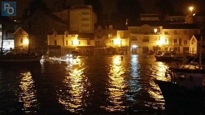 Pornic - 10/02/2016 - Le vieux port sous les eaux : des photos impressionnantes