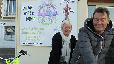 Pornic - 28/03/2016 - Pornic : chez Martine et Denis, on y achète ou loue des vélos 