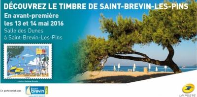 Pornic - 13/05/2016 - Saint-Brvin-les-Pins s`offre un timbre  son effigie 
