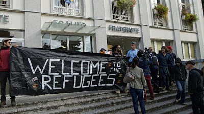 Pornic - 21/09/2016 - Saint-Brevin, Migrants : le Secours catholique attaqu par le FN