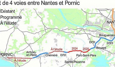 Pornic - 17/10/2017 - De Nantes  Pornic, en voie express : c`est vot