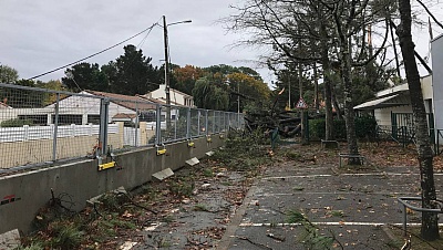 Pornic - 12/11/2018 - Une mini-tornade touche un quartier de Saint-Brevin-les-Pins